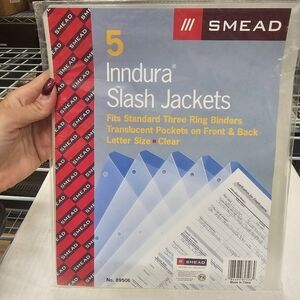 Smead Indura Slash Jackets - Clear (5 Pack)